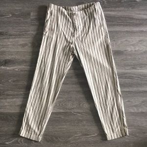 Zara Vertical Stripe Linen Blend Pant
